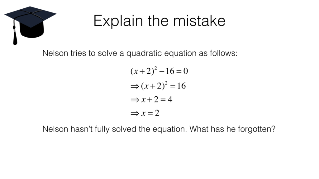 A18b – Solving quadratic equations by completing the square – BossMaths.com