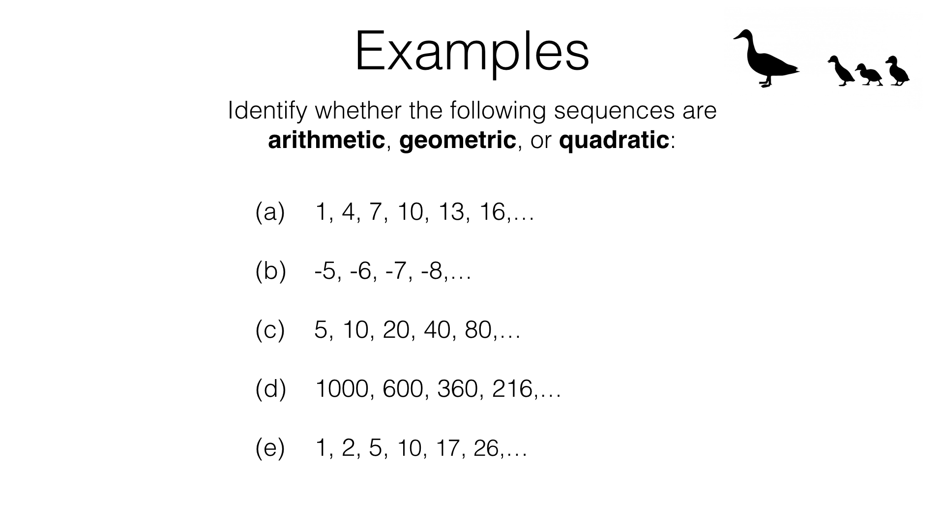 Arithmetic And Geometric Sequences Worksheet