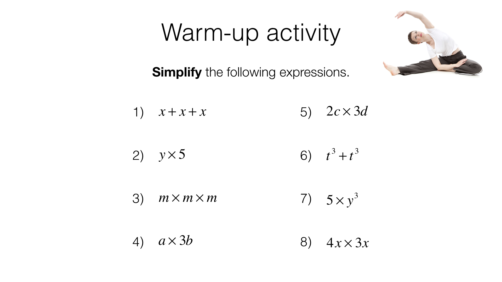 A4a – Simplifying and manipulating algebraic expressions by collecting