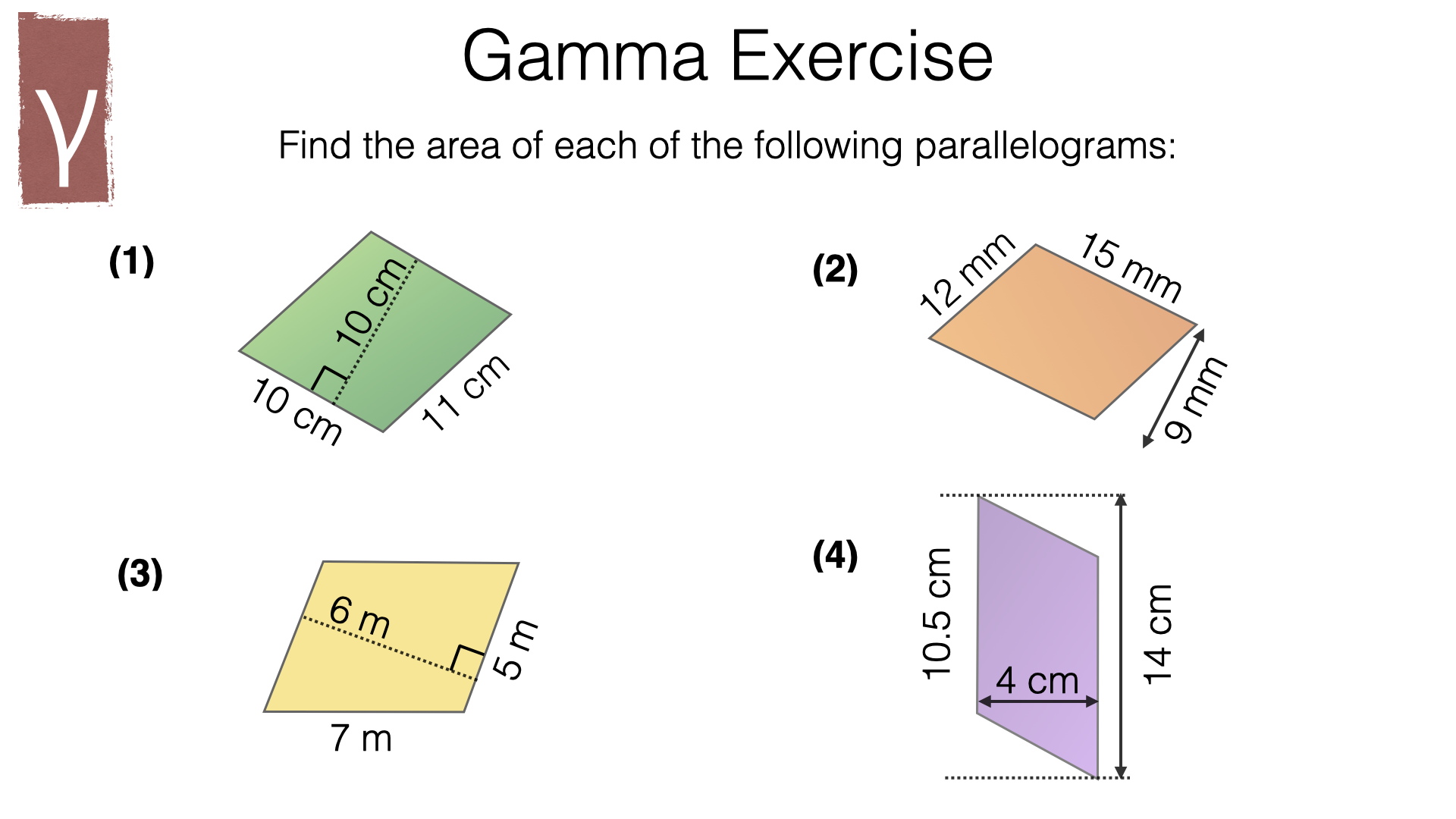 Come Si Trova L Area Di Un Parallelogramma
