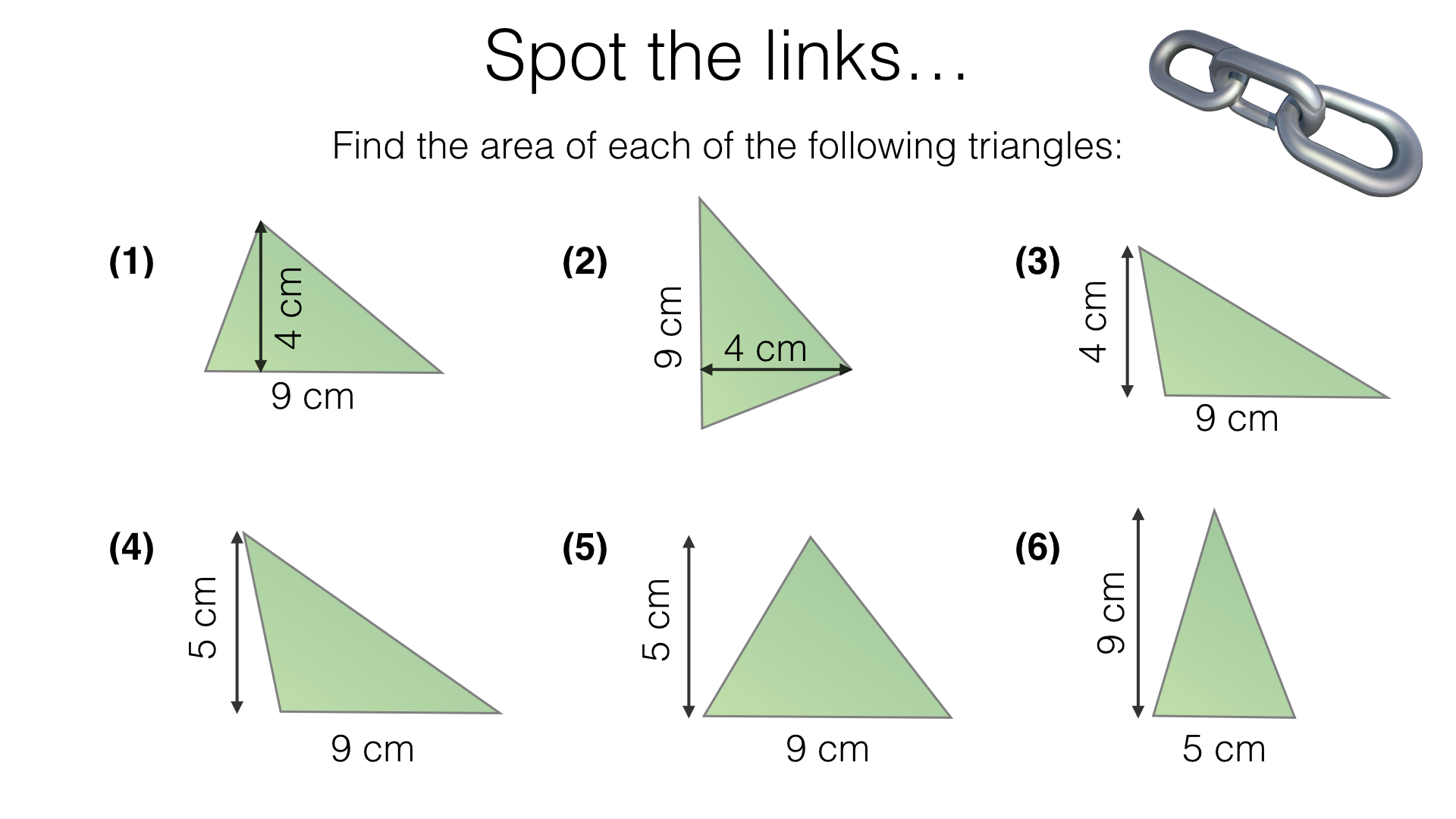 G20c – Area of a triangle – BossMaths.com Within Area Of A Triangle Worksheet