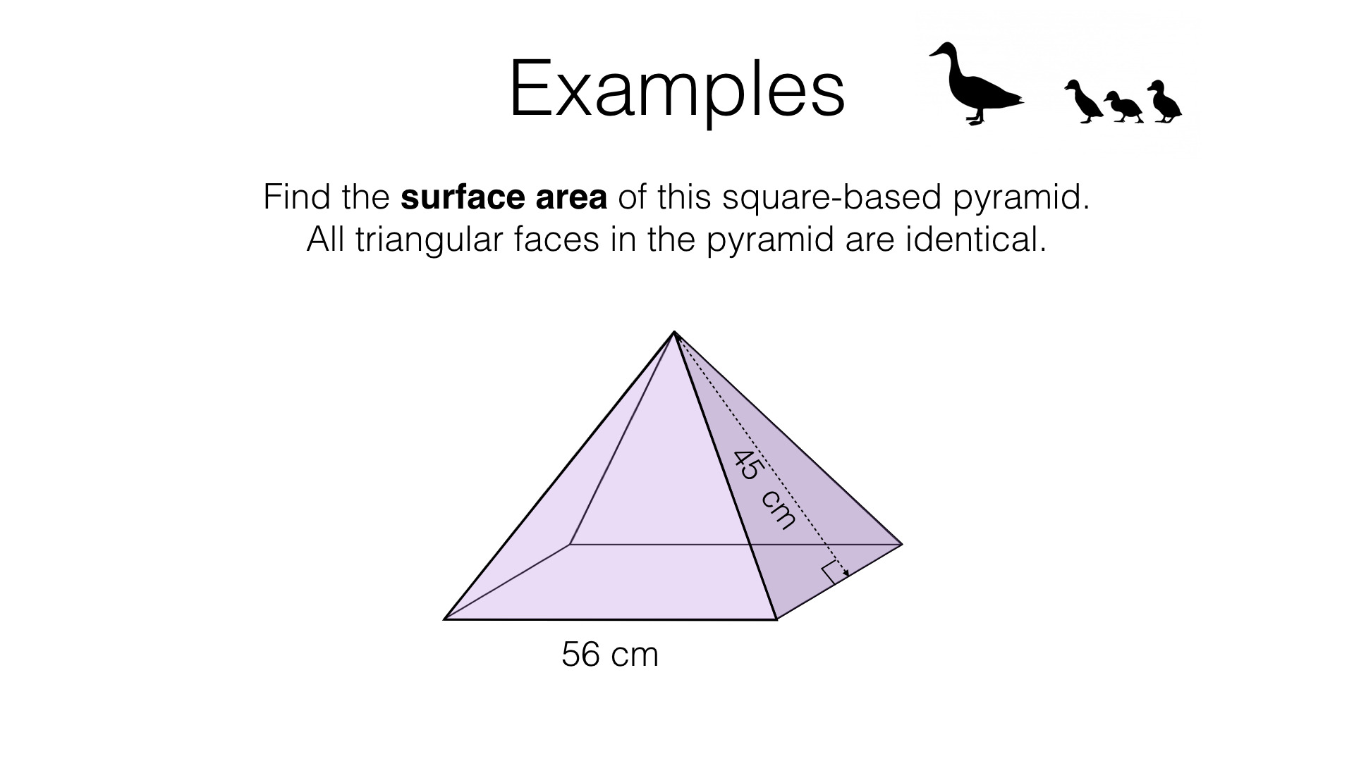 G17f – Surface area of cuboids, prisms and pyramids – BossMaths.com