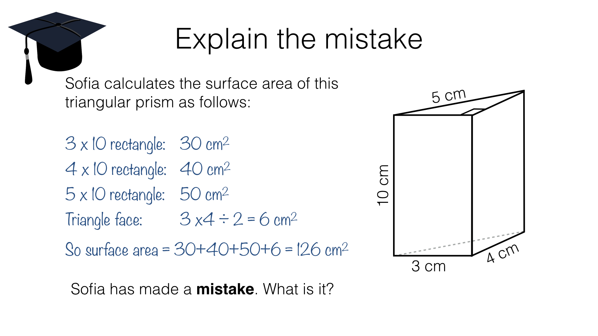 G17f – Surface area of cuboids, prisms and pyramids – BossMaths.com