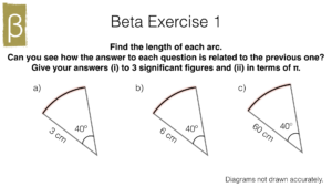 G18a – Arcs and sectors of circles – BossMaths.com