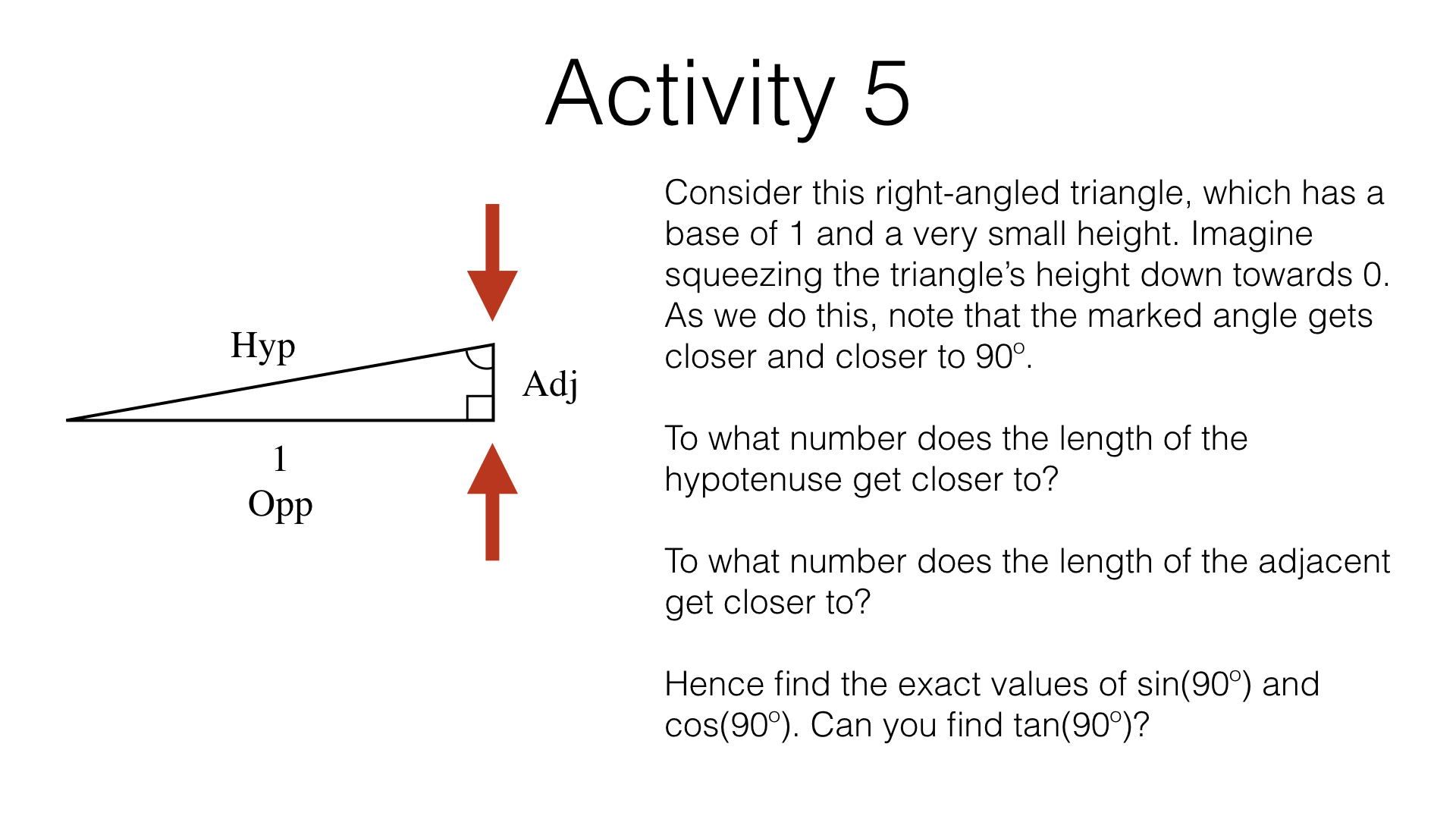 G21a – Exact values of sin, cos and tan for special angles – BossMaths.com