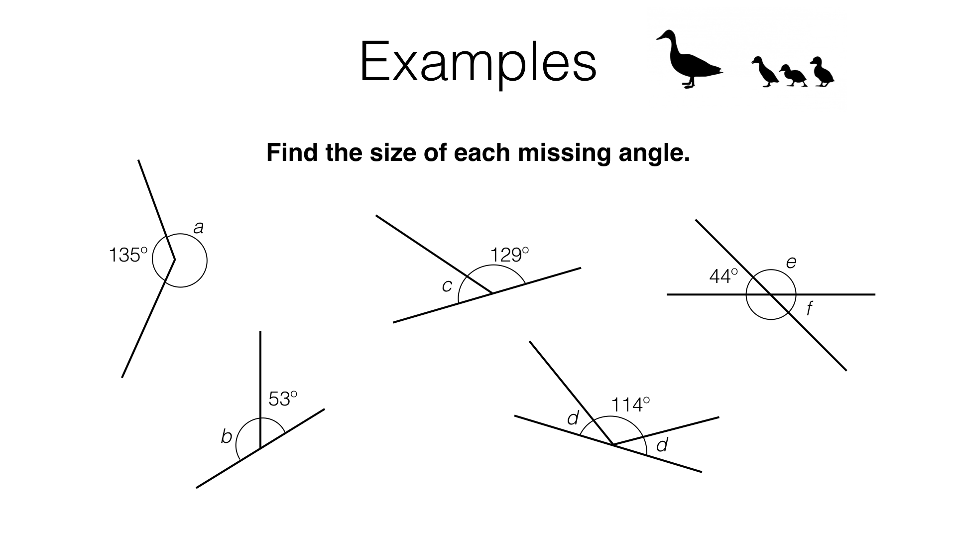 G24a – Angles at a point, angles at a point on a straight line For Lines And Angles Worksheet