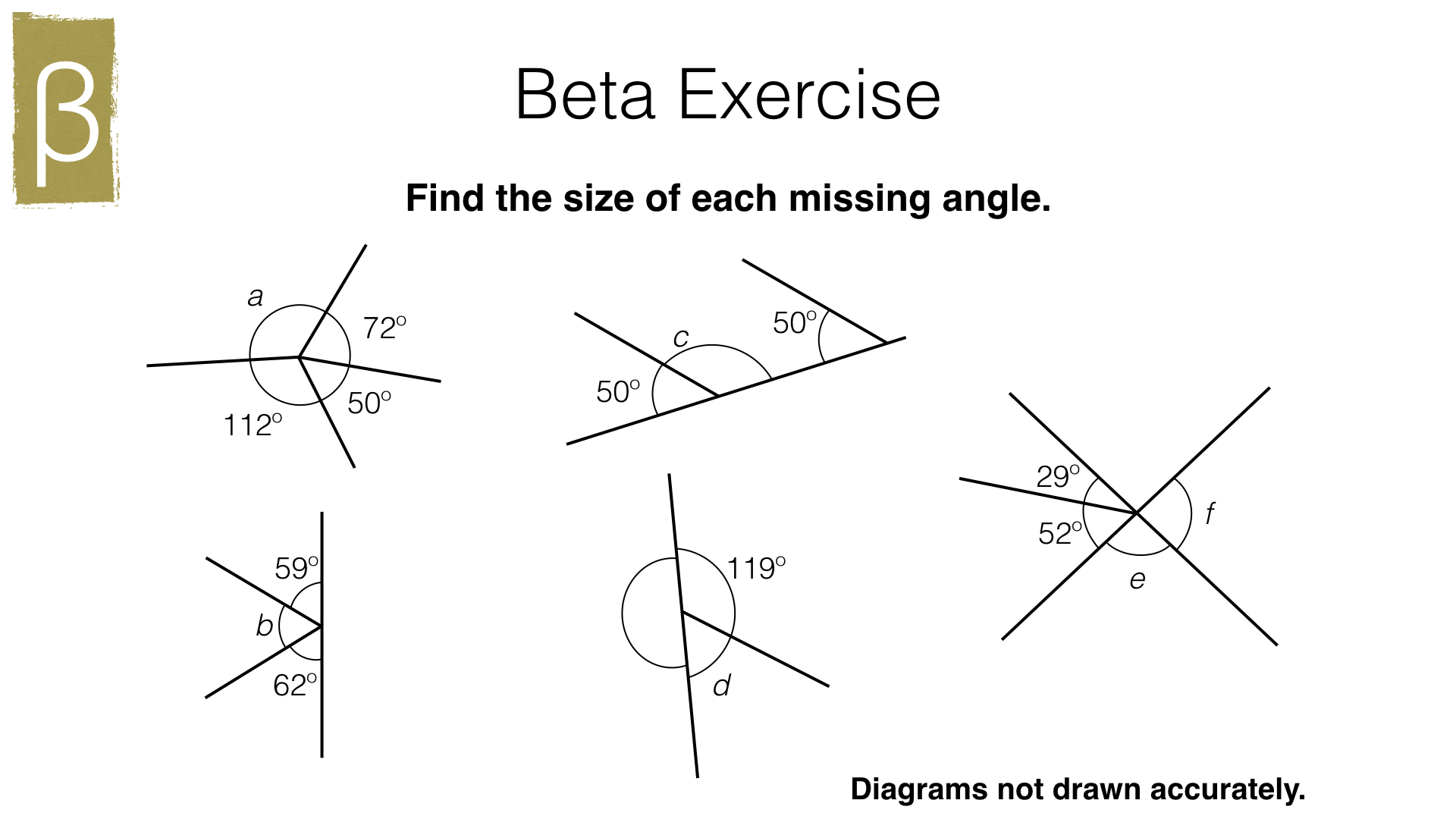 G11a – Angles at a point, angles at a point on a straight line Pertaining To Vertical Angles Worksheet Pdf