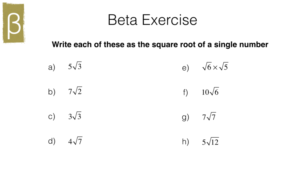N8b – Surds – BossMaths.com