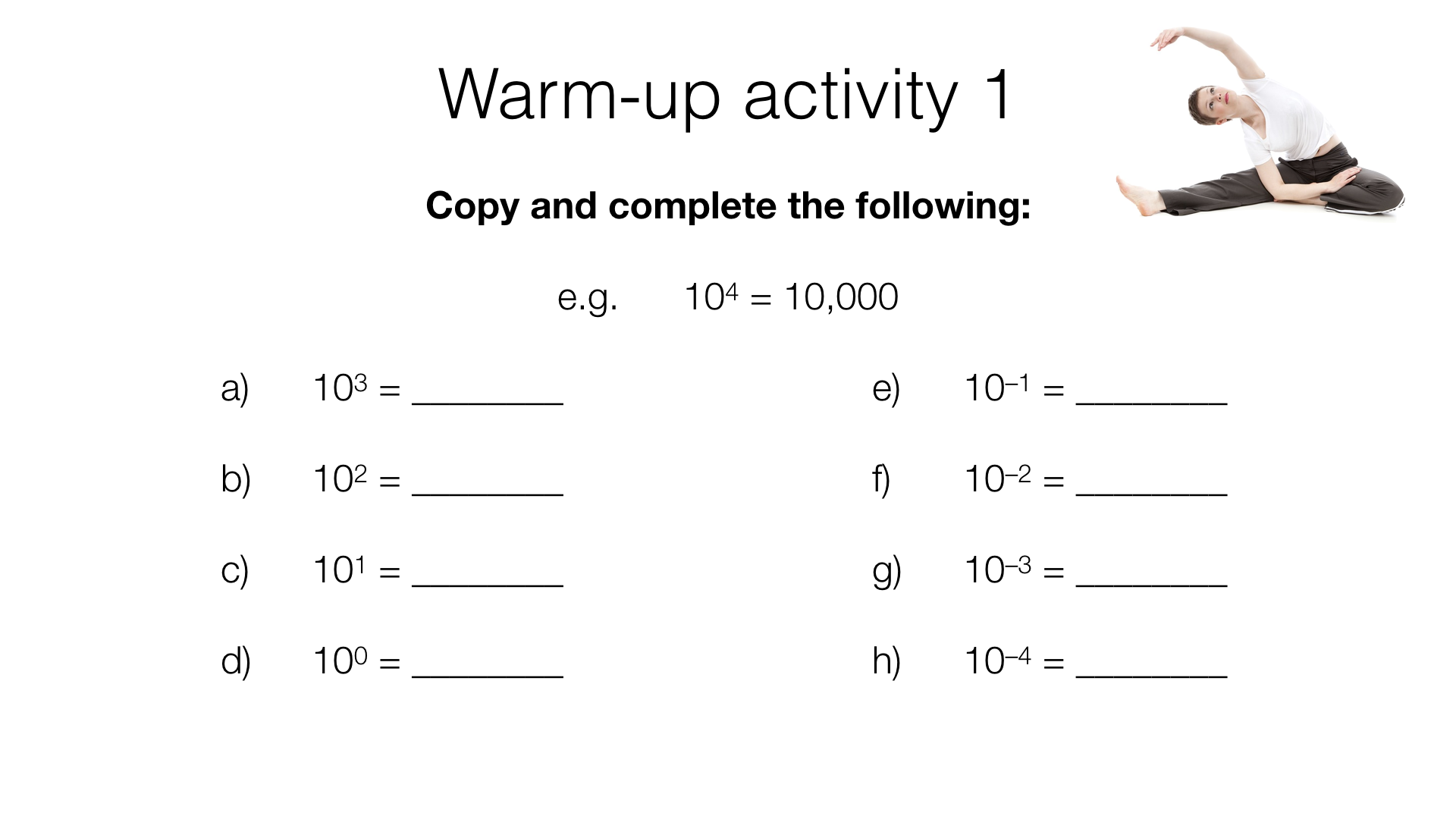 N9a – Converting between normal numbers and standard form – BossMaths.com